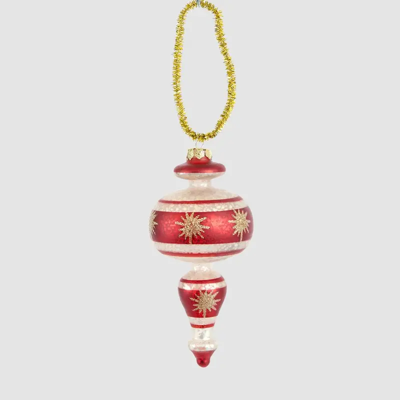 Vintage Scarlet Finial Tree Decoration 1