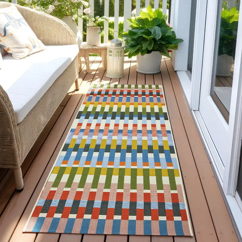 Vista Dante Area Runner Rug – Multicolor Geometric Pattern 1