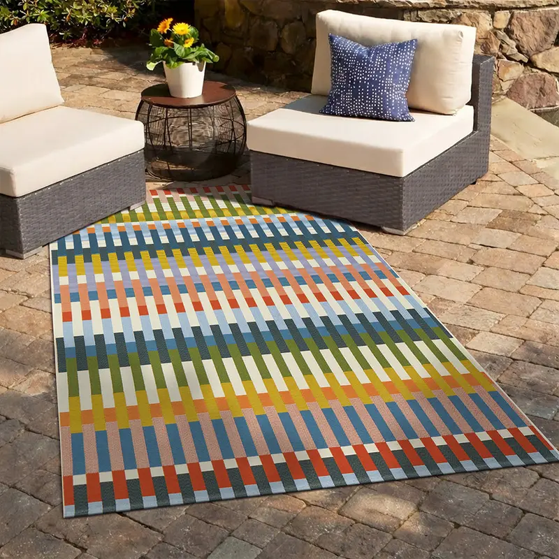 Vista Dante Flatweave Area Rug – Multicolor Design 1