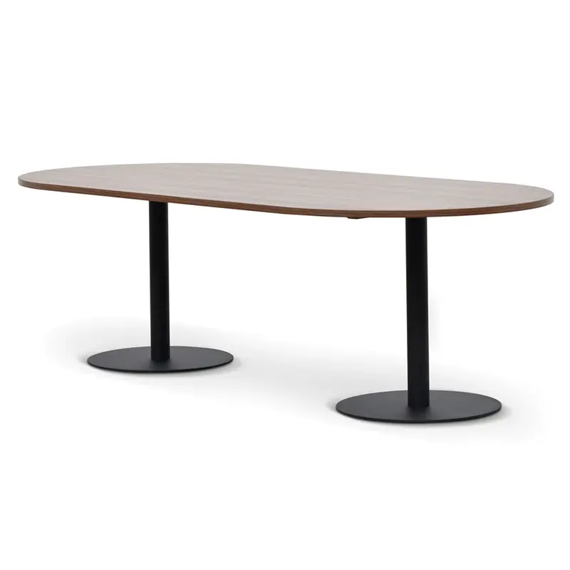 Walnut Oval Conference Meeting Table 1
