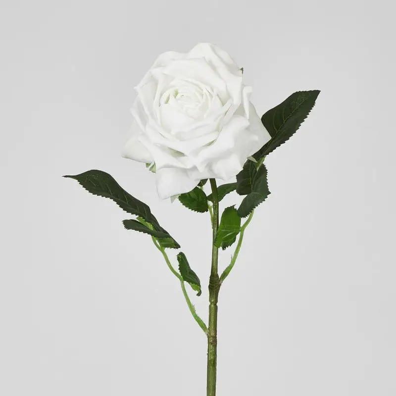 Walter Real-Touch Winter White Rose Stem – 61 Cm 1