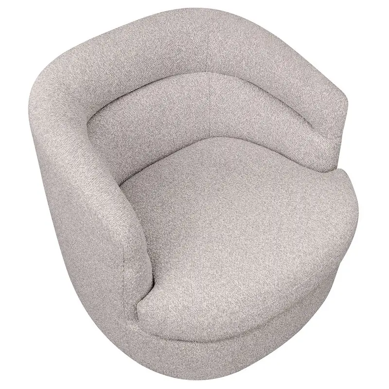 Warm Grey Holly Swivel Armchair 1