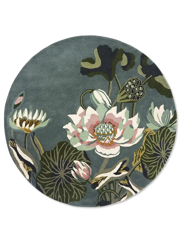 Wedgwood Waterlily Midnight Pond Round Serving Tray – 038608 1