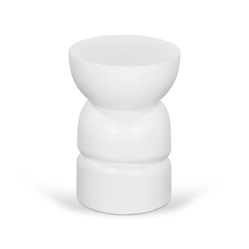 White 38Cm Mini Round Side Table 1