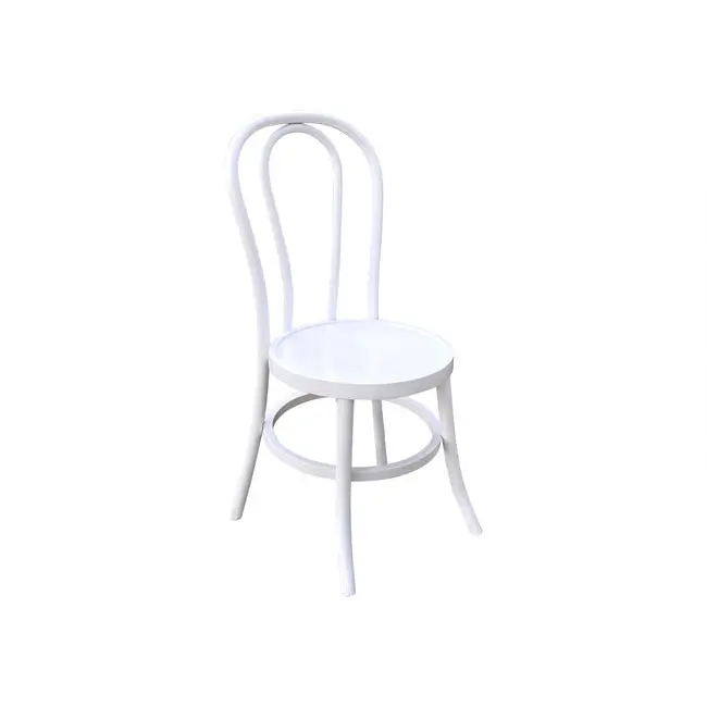 White Bentwood Dining Chair – Stackable Modern Design 1