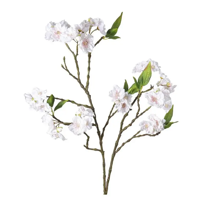 White Blossom Spray – 78Cm Artificial Floral Branch 1