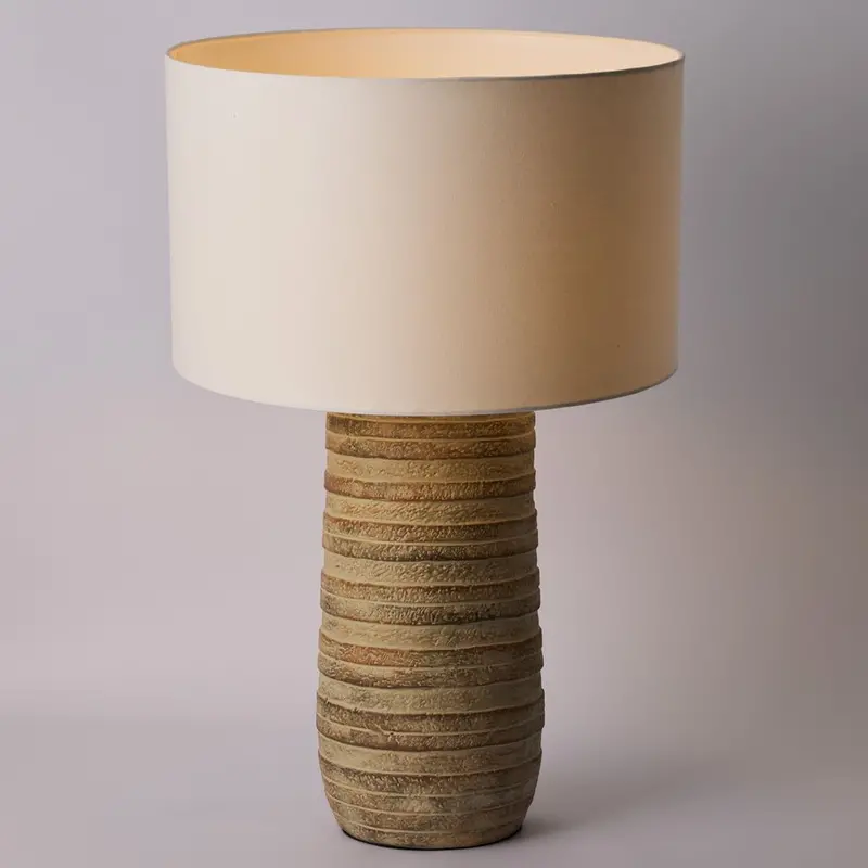 White Ceramic Table Lamp – Carson Design 1