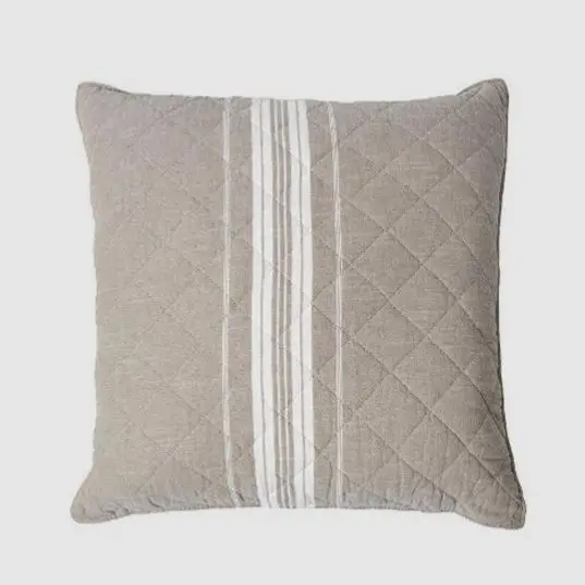 White Donkey Stripe Cushion Cover – 50X50 Cm 1
