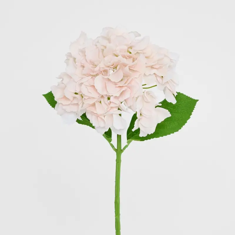 White-Pink Soft Touch Hydrangea Stem – 50Cm 1