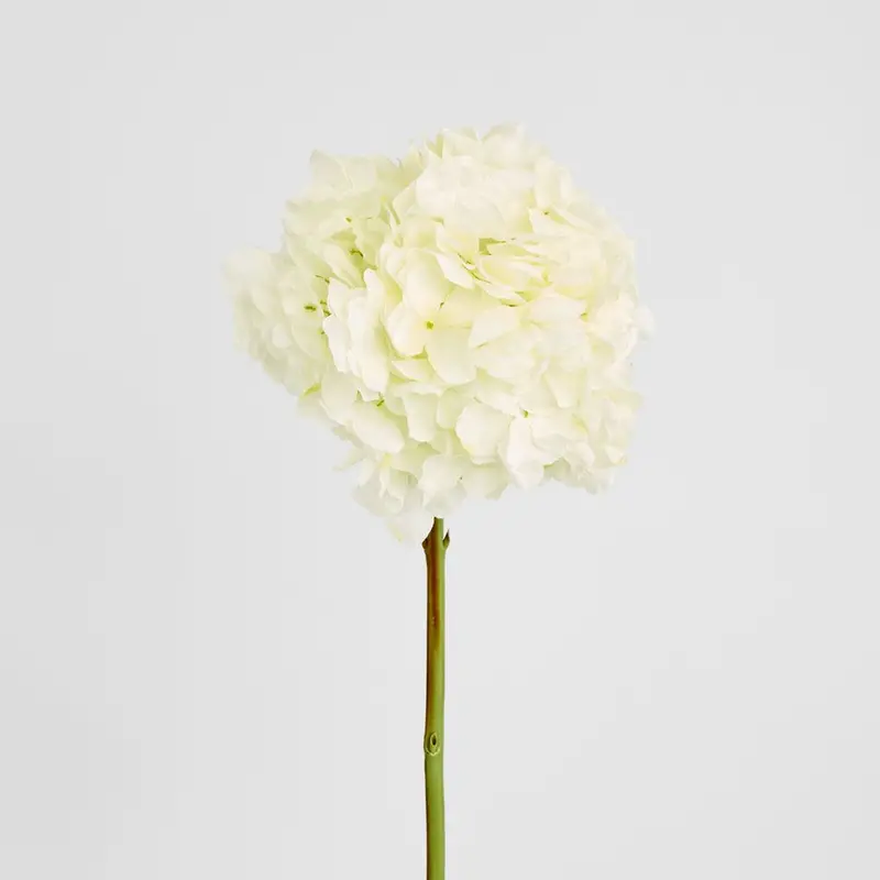 White Round-Head Hydrangea Artificial Flower 1