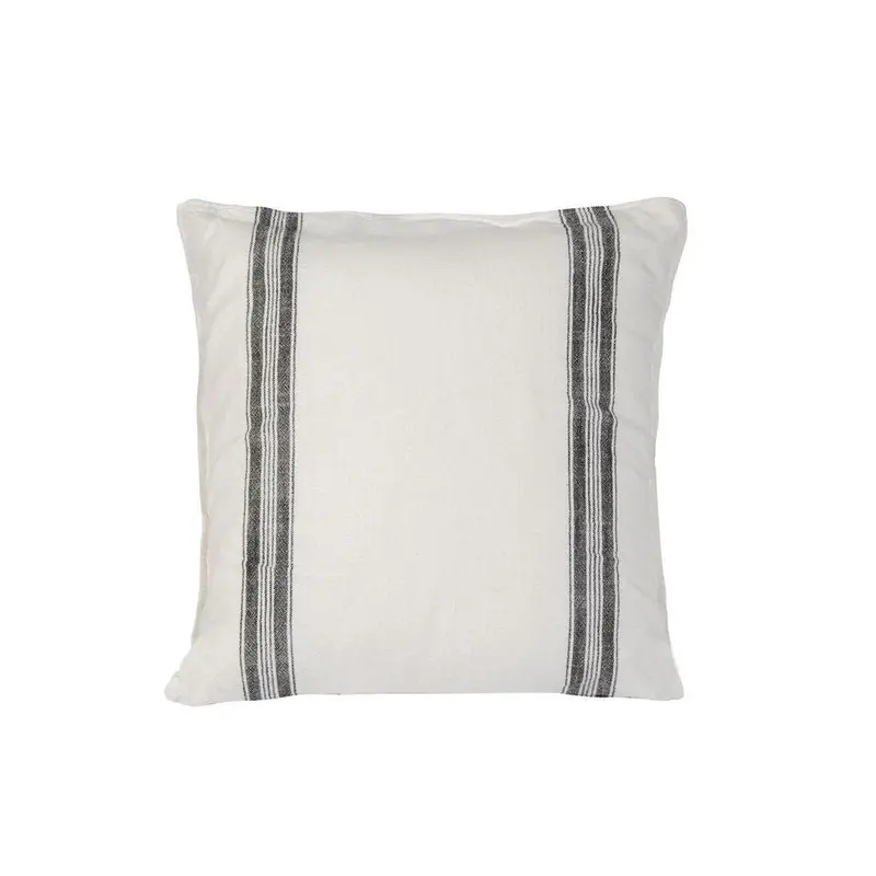 White Slub Stripe Cushion Cover – 50X50Cm 1
