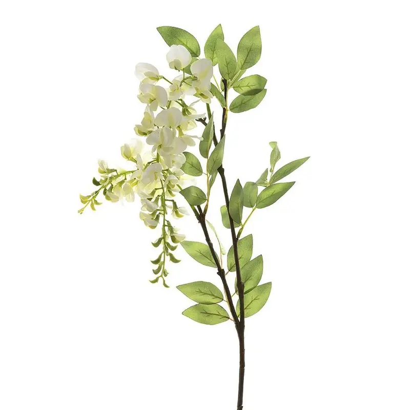 White Wisteria Spray – 1-Meter Artificial Hanging Floral Vine 1