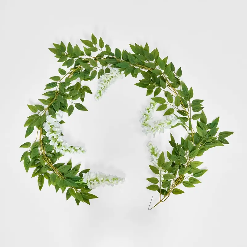 White Wisteria Vine Garland For Decorative Use 1