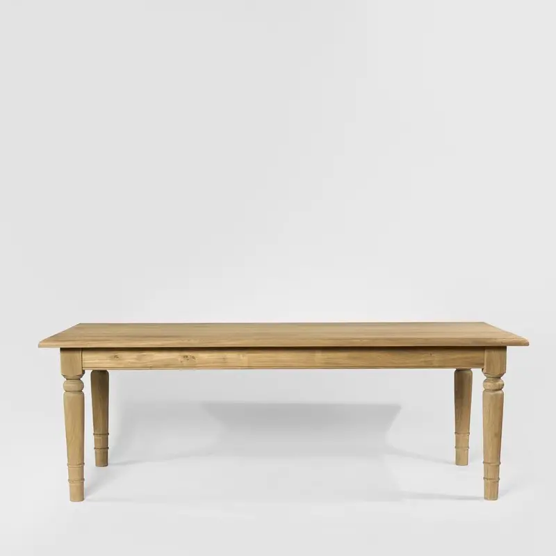 Windsor Rectangular Dining Table In Aged Grey Finish 1