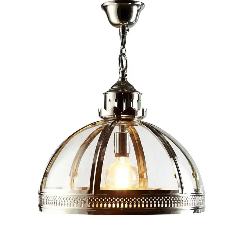 Winston Compact Ceiling Pendant In Shiny Nickel 1