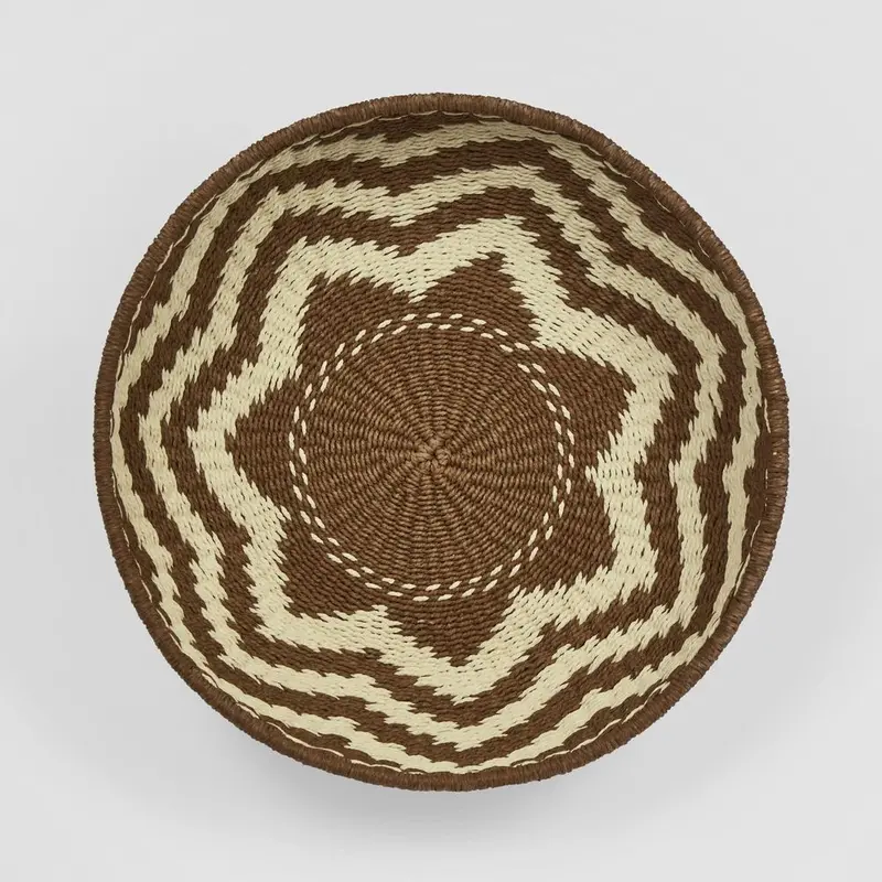 Yara Woven Basket – Natural Brown Handcrafted Storage 1