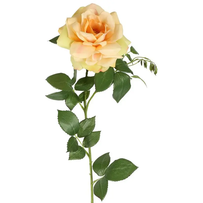 Yellow Chelsea Rose Stem – 97Cm Elegant Artificial Rose 1