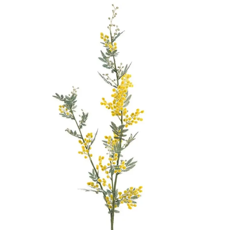 Yellow Mimosa Artificial Spray – 1.1M Long 1