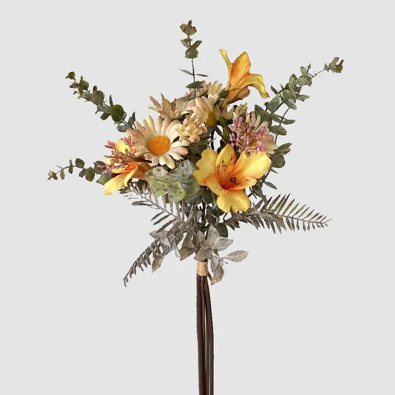 Yellow Mixed Eucalyptus Floral Bouquet – Dried & Preserved 1