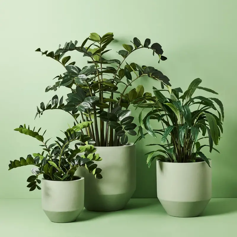 Zanzibar Gem Faux Plant – 2-Piece Stylish Set 1