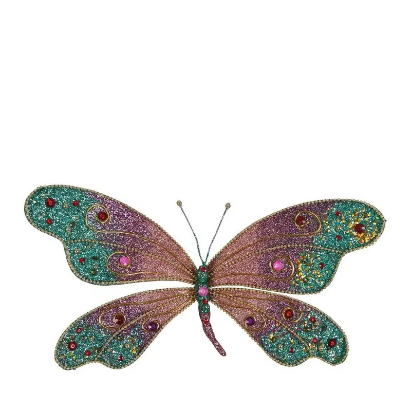 Zara Large Jewel-Tone Blue Butterfly Wall Clip 1