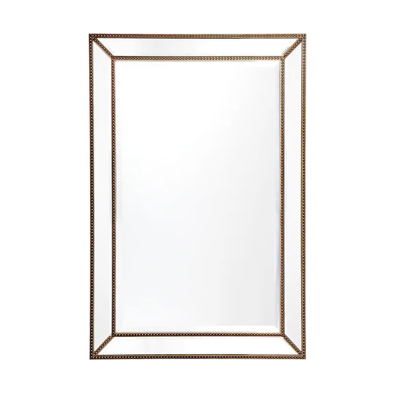 Zeta Medium Antique Gold Wall Mirror 1