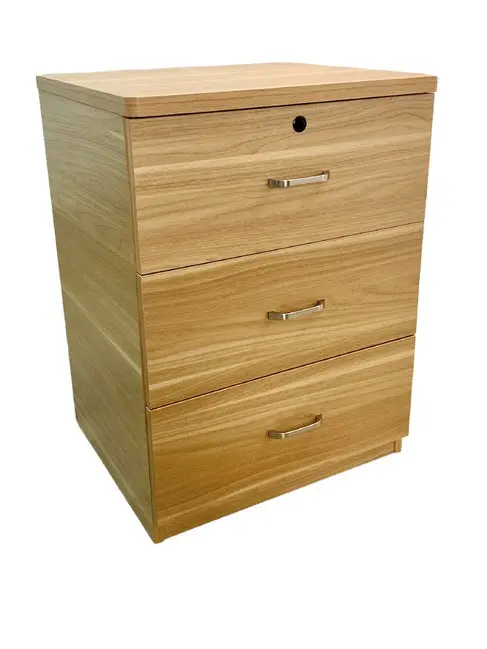 Zinnia Bedside Table In Beech-Finish Polytec Laminate 1