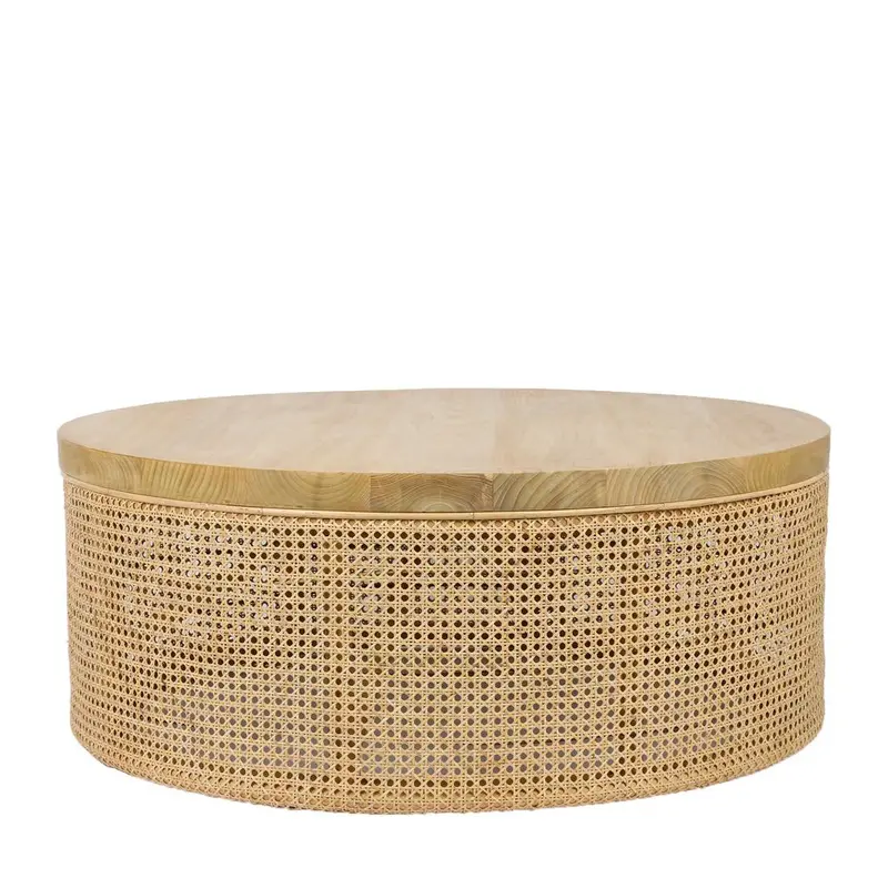 Zoe Natural Wood Coffee Table – Organic-Inspired Living Room Centerpiece 1